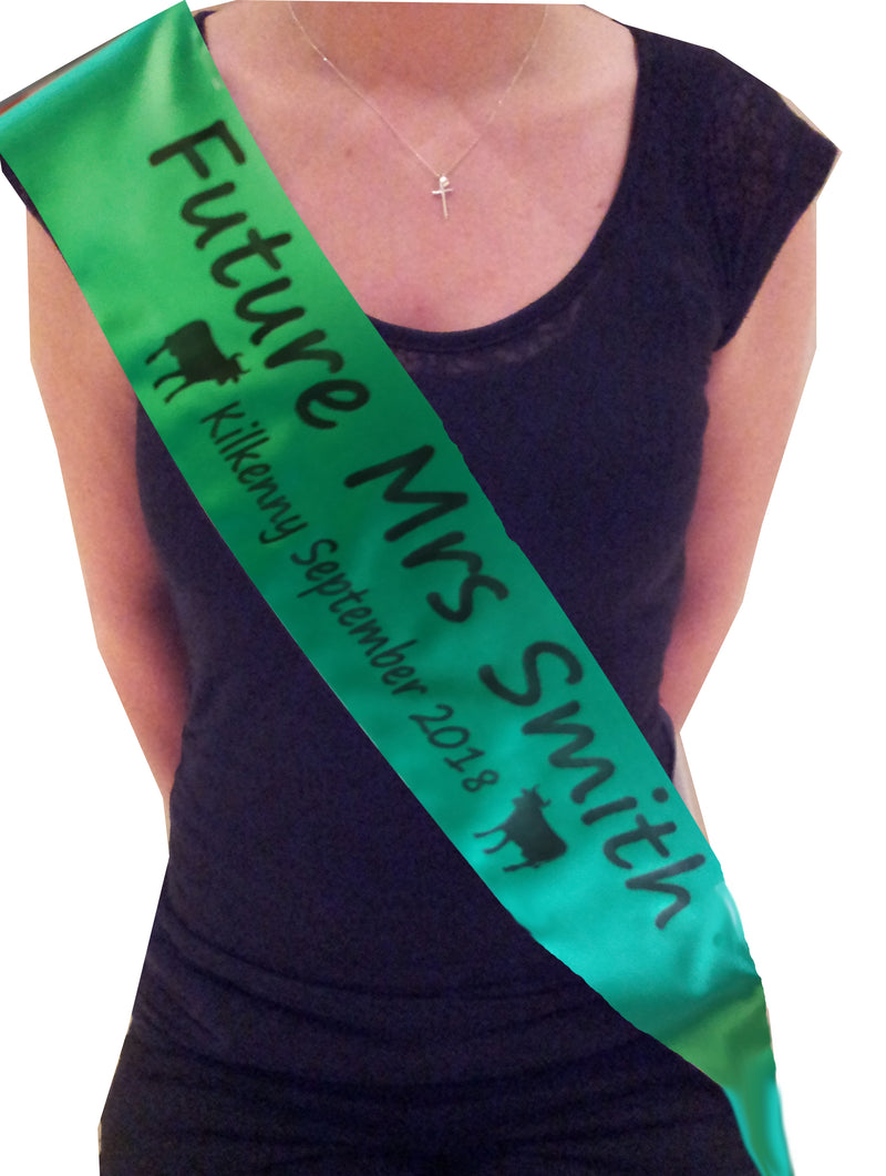 Personalised Farmer Theme Hen Party Sash