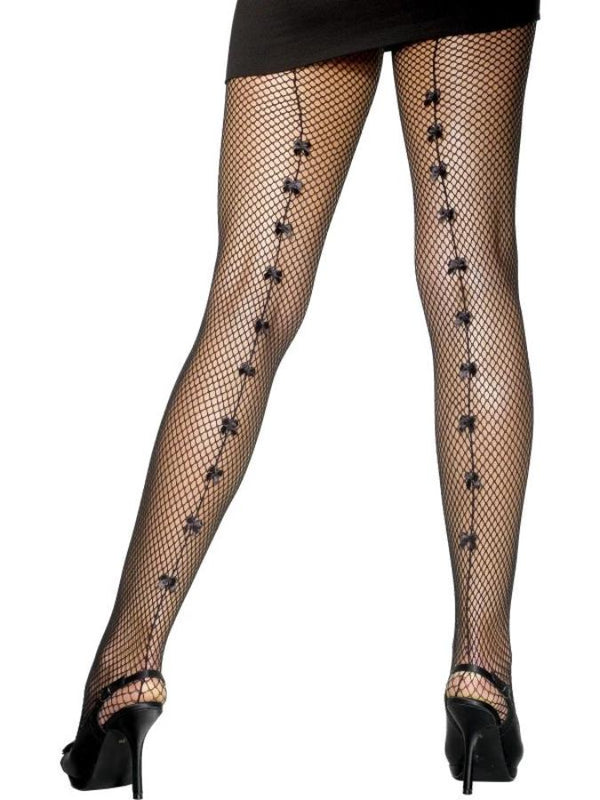 Fishnet Tights With Bows