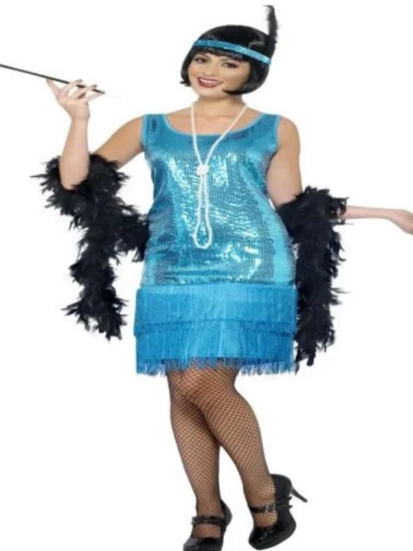 flirty Flapper Teal Costume