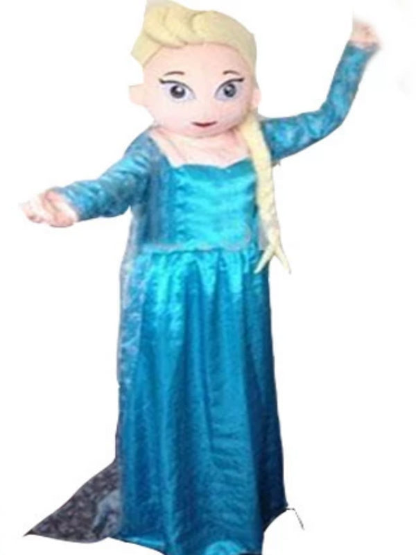 Frozen Princess elsa look a like mascot costume hire    