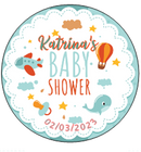 Cute Personalised Baby Shower badge