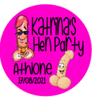 Personalised Fun Willy Design Hen Party Badge