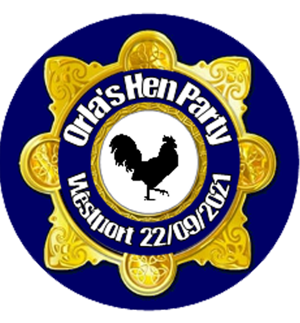 Hen Night Personalised Garda Theme Badge