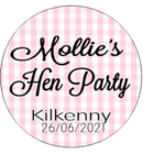Personalised Cute Hen Party Badge