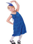 GIRLS 1920's 1930's FLAPPER DRESS BLUE Children's costumes