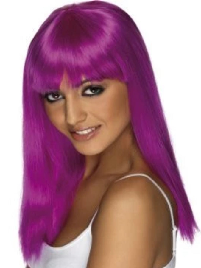 Purple Glamourama Wig, Neon Purple