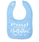 Will you be my Godfather/Godmother Personalised Baby Bib