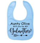 Will you be my Godfather/Godmother Personalised Baby Bib
