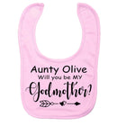 Will you be my Godfather/Godmother Personalised Baby Bib