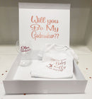 Luxury Personalised will you be my Godfather? Gift box