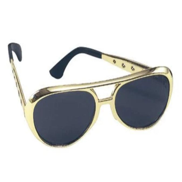 Gold Elvis Style Glasses