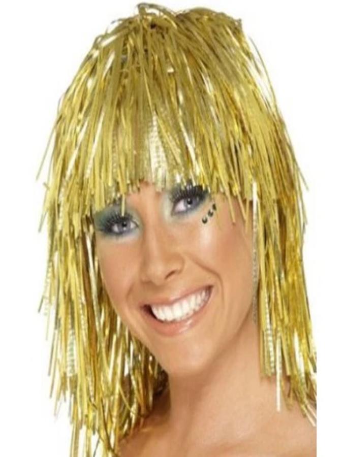Gold Glitter Wig