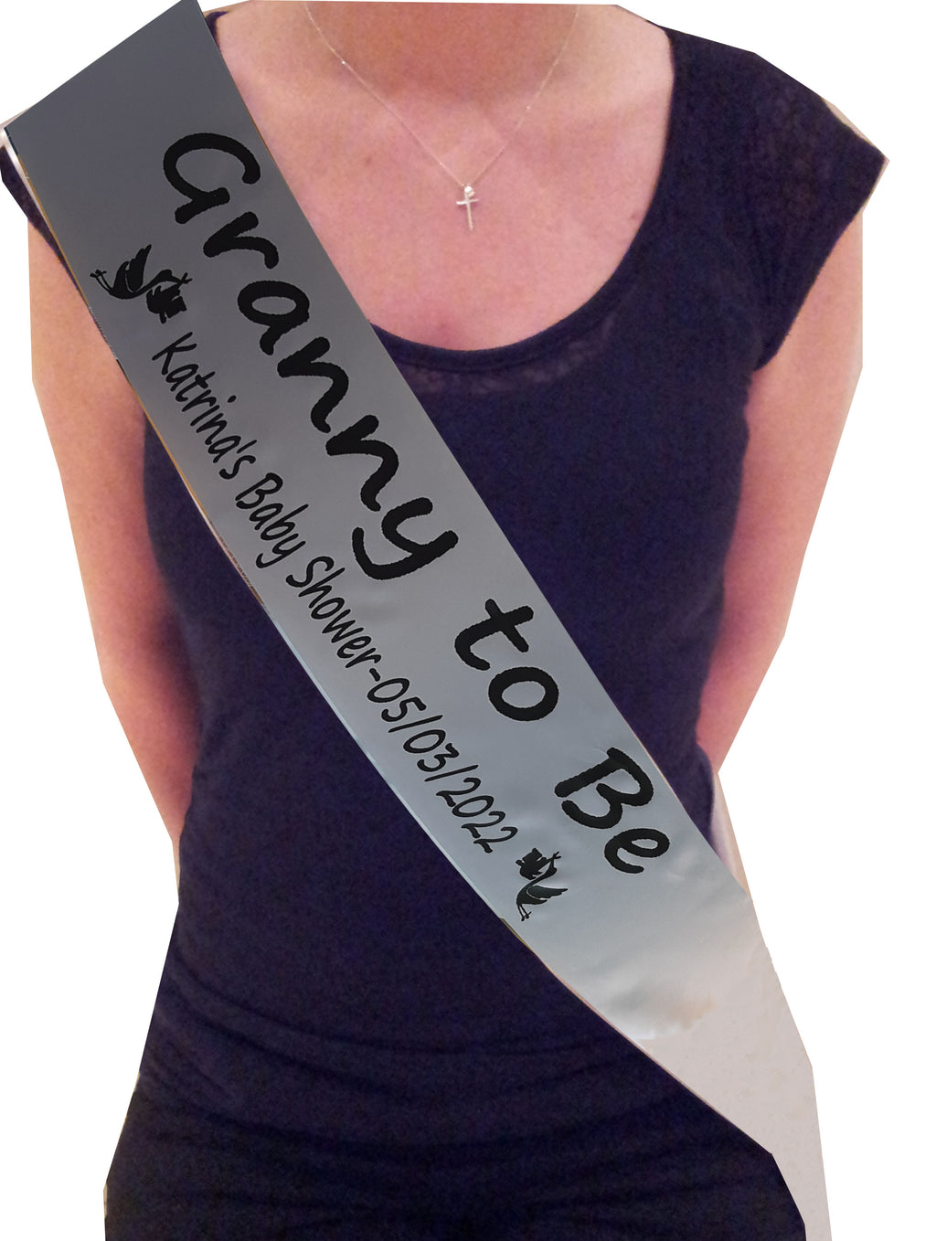 Personalised baby shower best sale sash