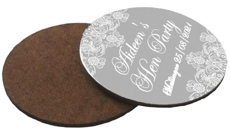 Vintage theme Personalised Hen Party Coaster