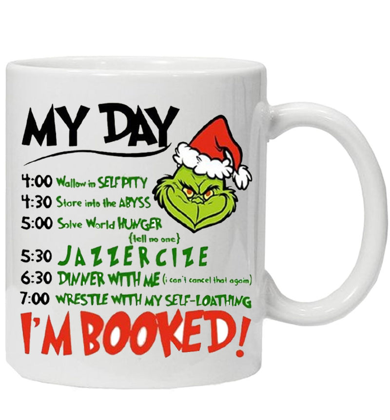 Grinch Theme Christmas Mug