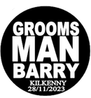 Personalised GROOMSMAN Stag party Badge