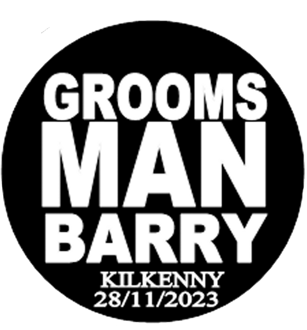 Personalised GROOMSMAN Stag party Badge