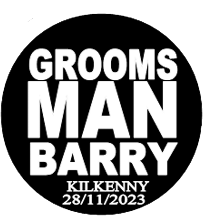 Personalised GROOMSMAN Stag party Badge