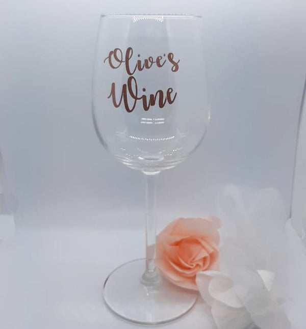 Personalised 'Your Own text' Wine Glass