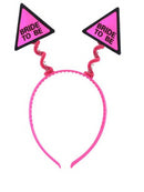 HEAD BOPPER BRIDE TO BE HOT PINK
