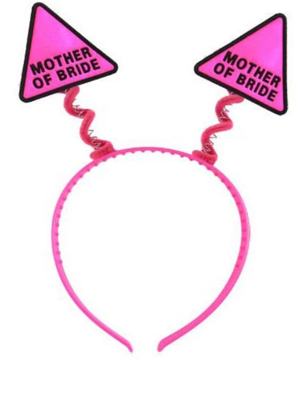 HEAD BOPPER MOTHER OF THE BRIDE HOT PINK
