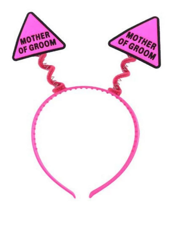 HEAD BOPPER MOTHER OF THE GROOM HOT PINK