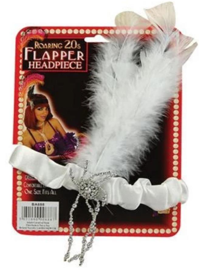 Headband White Flapper