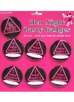 HEN NIGHT  Badges New