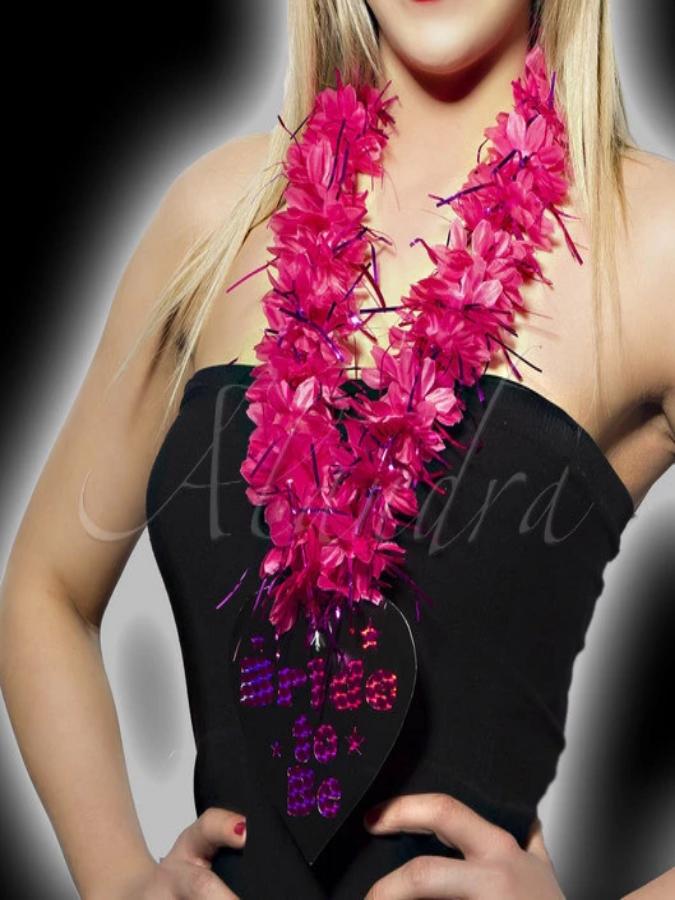 Hen Night Hot Pink Bride to Be Lei
