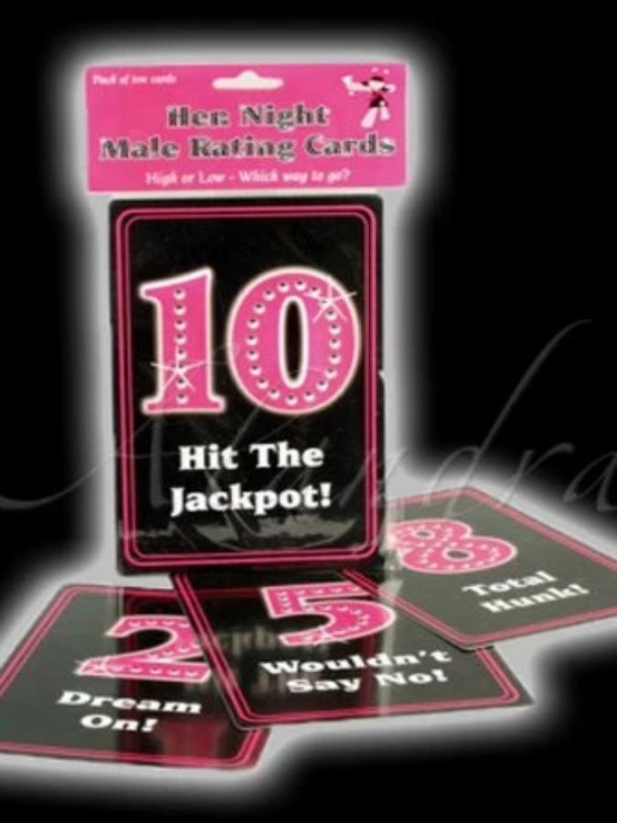 HEN NIGHT Male Rating Cards