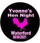 Personalised Hen Design Badge