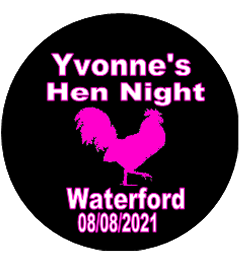 Personalised Hen Design Badge