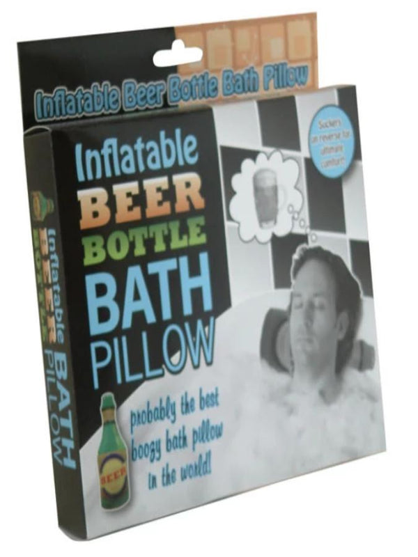 Inflatable Beer Bottle Bath Pillow