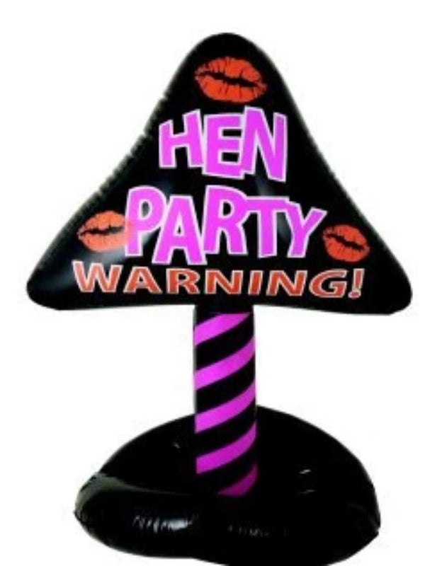 Inflatable Hen Party Warning Sign