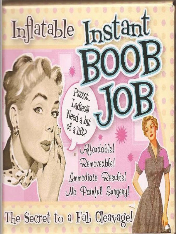 Inflatable instant boob job