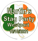 Personalised Stag Party Irish Theme Badge