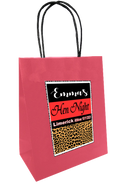 Personalised Leopard pint hen party gift bag