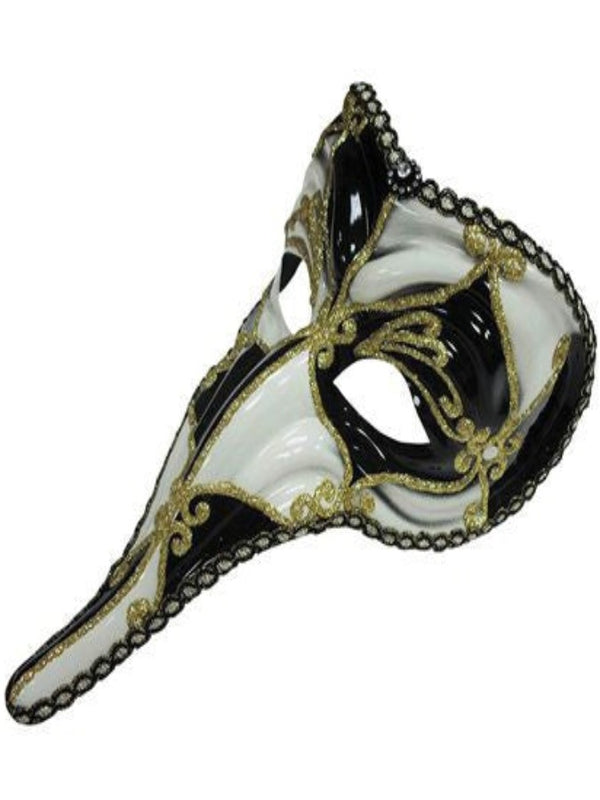 Loki Black And white masquerade mask