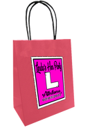 Personalised L Plate hen party gift bag