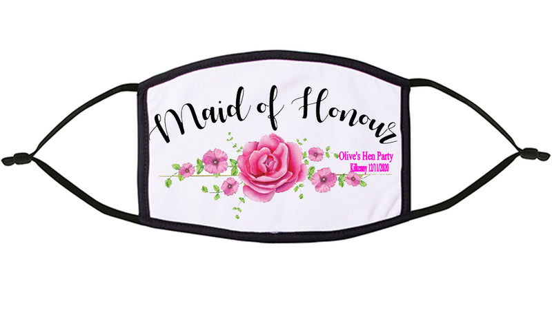 Maid of Honour Personalised Face Mask