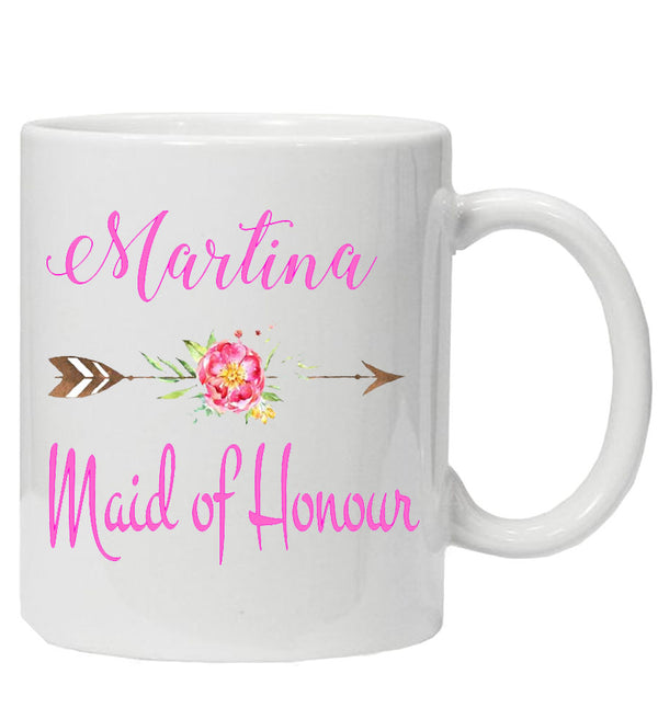 Personalised Maid of Honour Mug