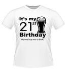 Personalised Birthday Tshirt with Pint