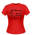 'Miss Behaving' Personalised Hen Party T-shirt