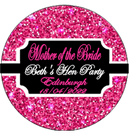 Pink Sparkle Mother of the Bride/Groom Personalised Badge