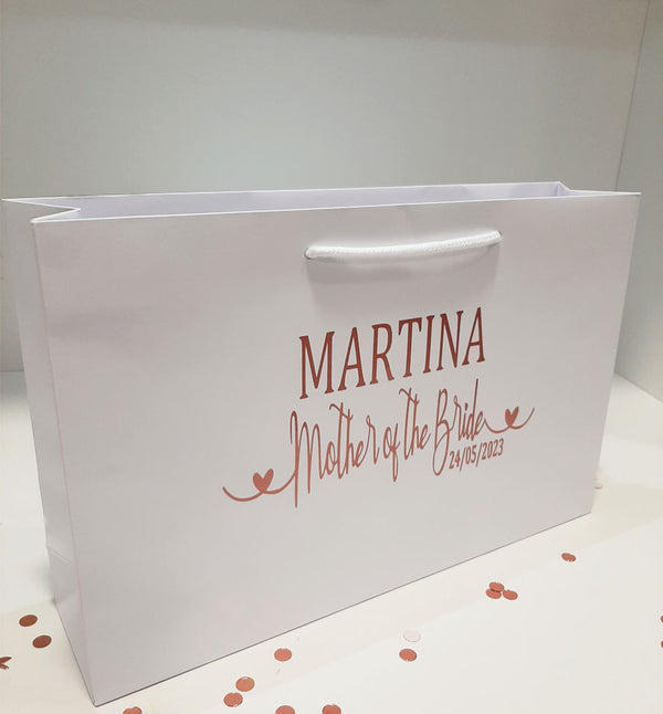 Luxury Personalised Calligraphy style Mother or the Bride/Groom Bag