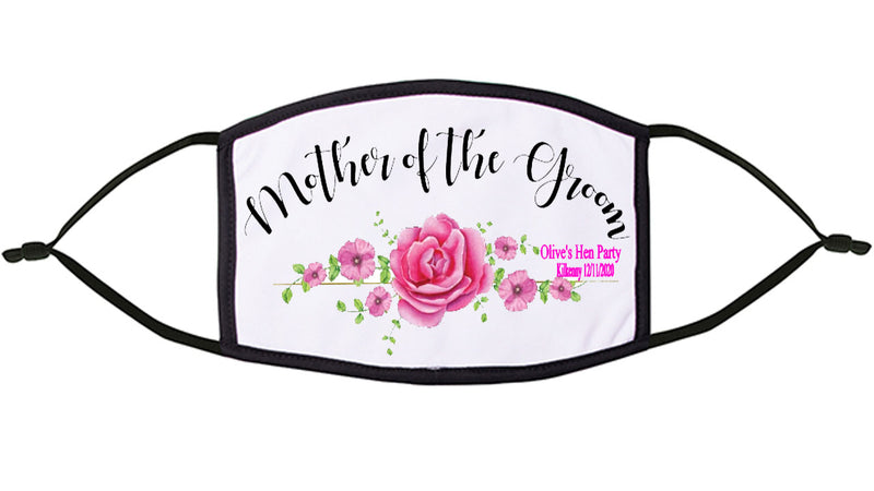 Mother of the Groom Personalised Face Mask