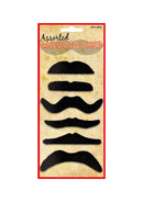 Moustache Black 6 Astd Styles