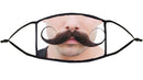 Moustache Design Re-Usable Face Mask