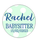 Babyshower Personalised Badge
