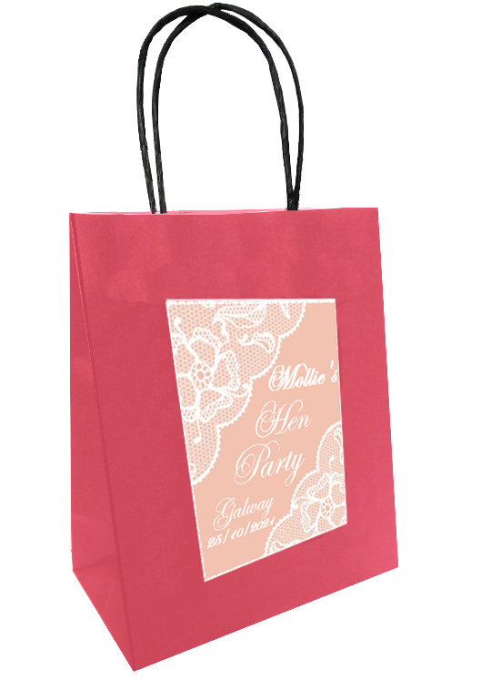 Vintage Peach Personalised Bag